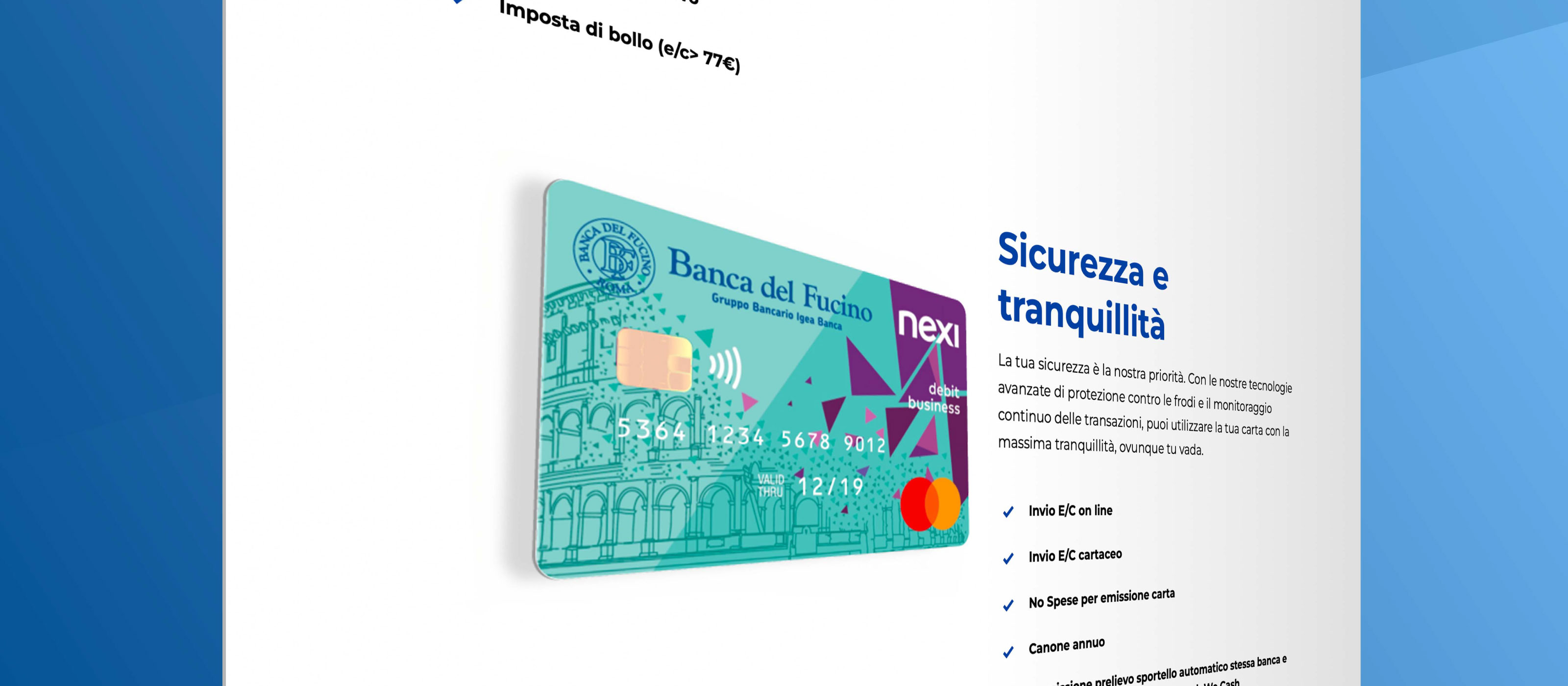 Banca del Fucino - Card